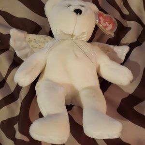 Ty Beane Babies angel bear